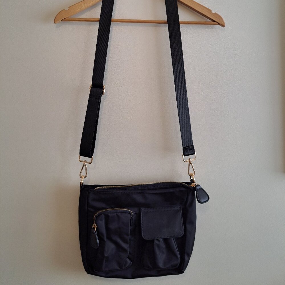 CLEO Horizontal Nylon Crossbody Bag